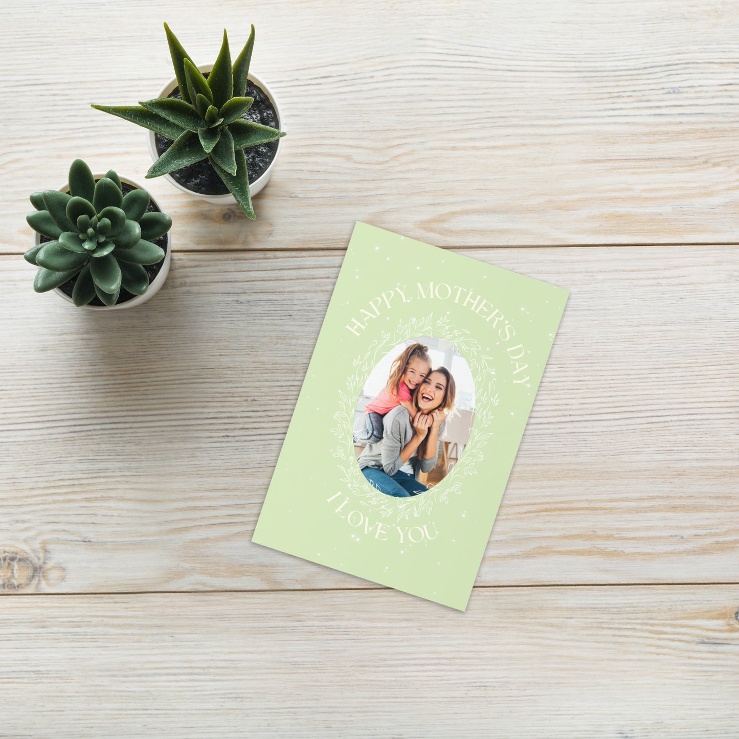 Thank You Mom Message On Personalized Mothers Day Card With Custom Photo Gift and Mother's Day Poetry Gifts For Mother's Day