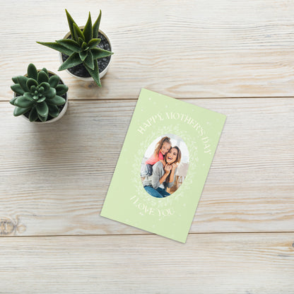 Thank You Mom Message On Personalized Mothers Day Card With Custom Photo Gift and Mother's Day Poetry Gifts For Mother's Day