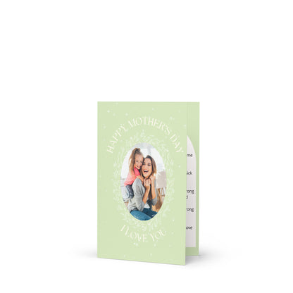 Thank You Mom Message On Personalized Mothers Day Card With Custom Photo Gift and Mother's Day Poetry Gifts For Mother's Day