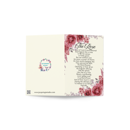 The Rose Christian Easter Card Religious Messages About God's Love