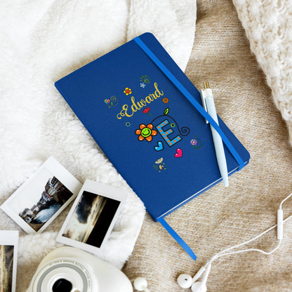 Personalized DOODLE Alphabetical Letters Hardcover Journal Notebook