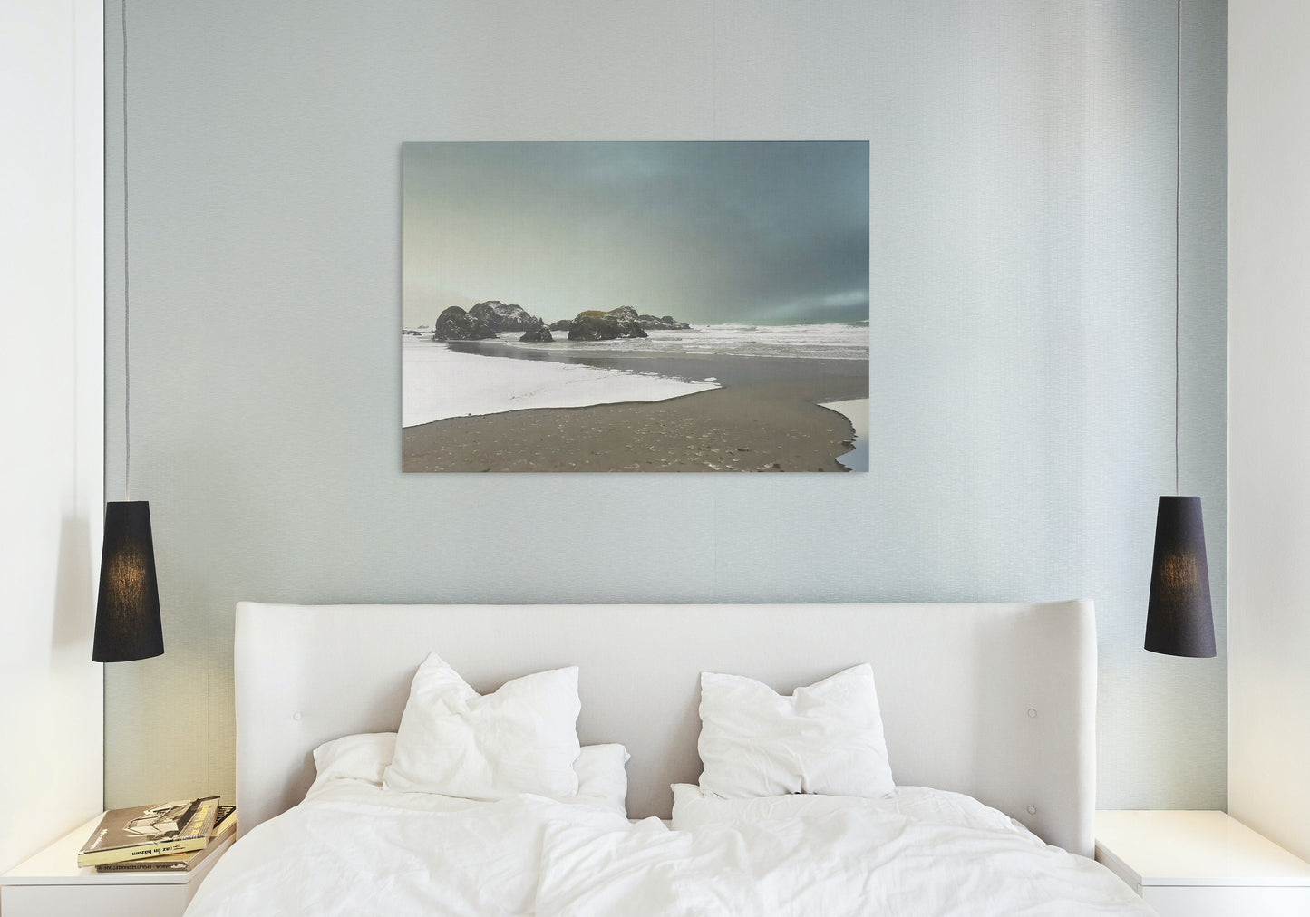 Let in Snow on the South Oregon Coast Nautical Digital Print