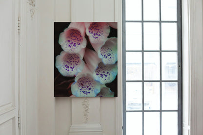 White Foxgloves With Purple Specks Floral Digital Prints