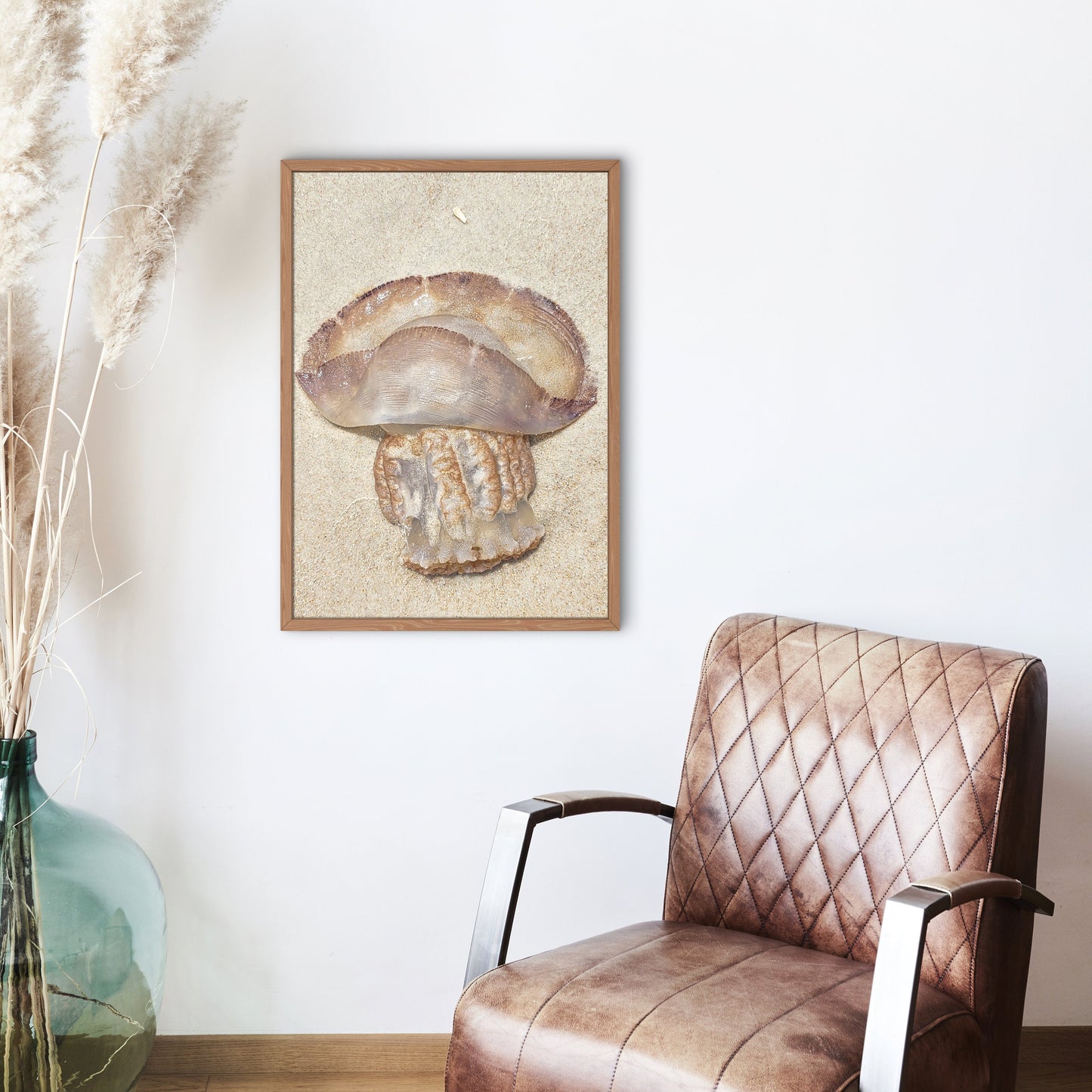 Gold Color Giant Jelly Fish Sealife Digital Print