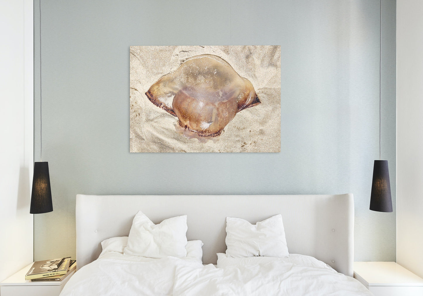 Gold Color Giant Jelly Fish Sealife Digital Print 2