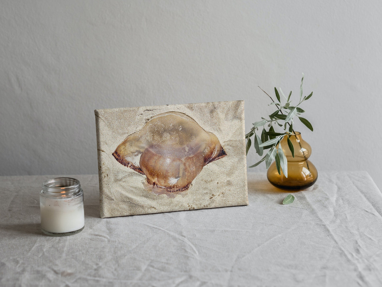 Gold Color Giant Jelly Fish Sealife Digital Print 2