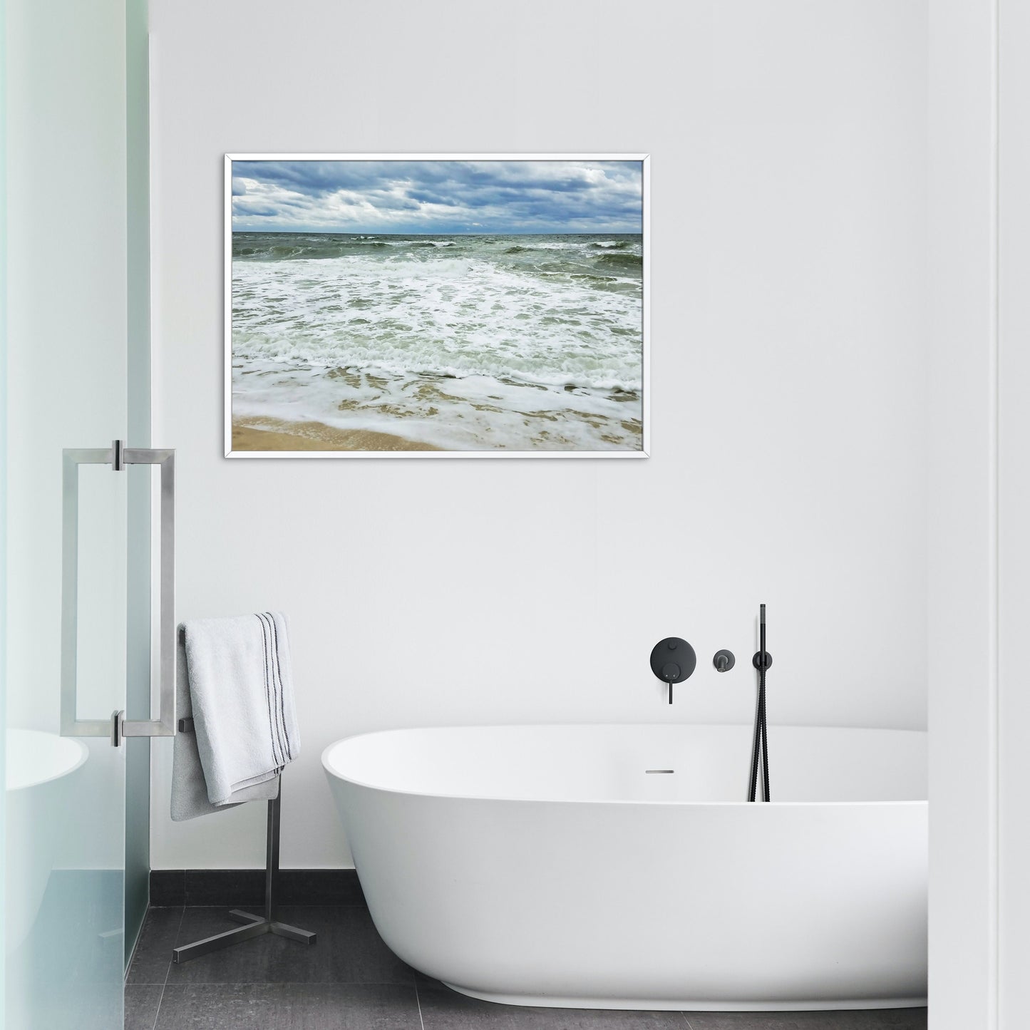 Gulf Shores Alabama Green Waves Coastal Digital Print