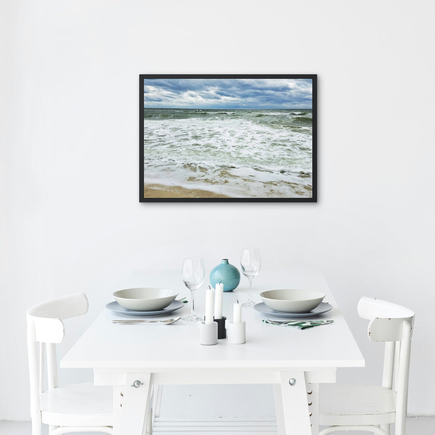 Gulf Shores Alabama Green Waves Coastal Digital Print