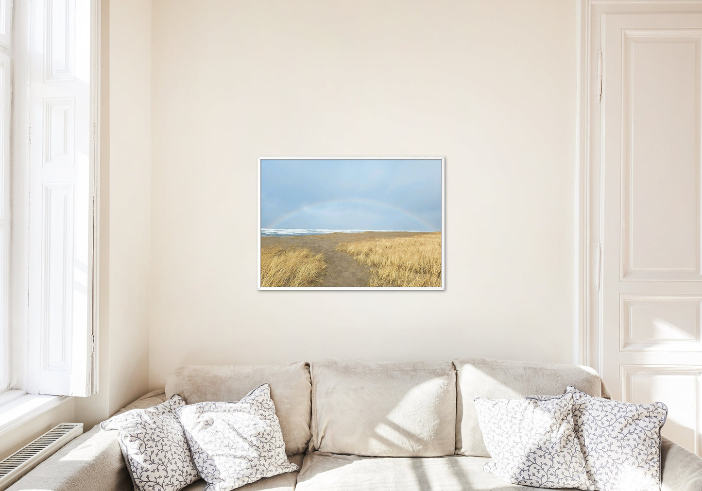 Rainbow Arch at Gearhart Oregon Coastal Digital Print