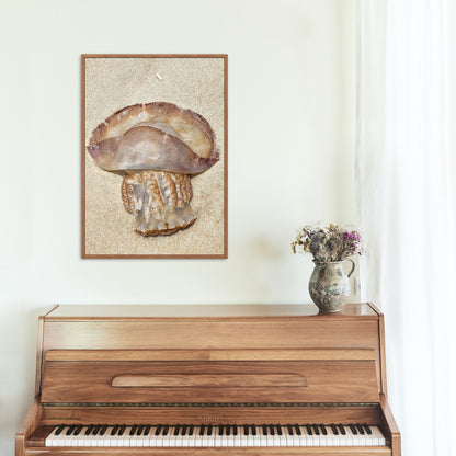 Gold Color Giant Jelly Fish Sealife Digital Print