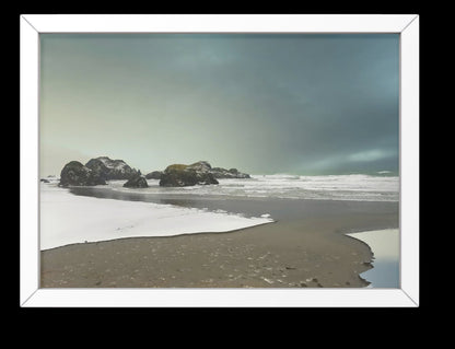 Let in Snow on the South Oregon Coast Nautical Digital Print