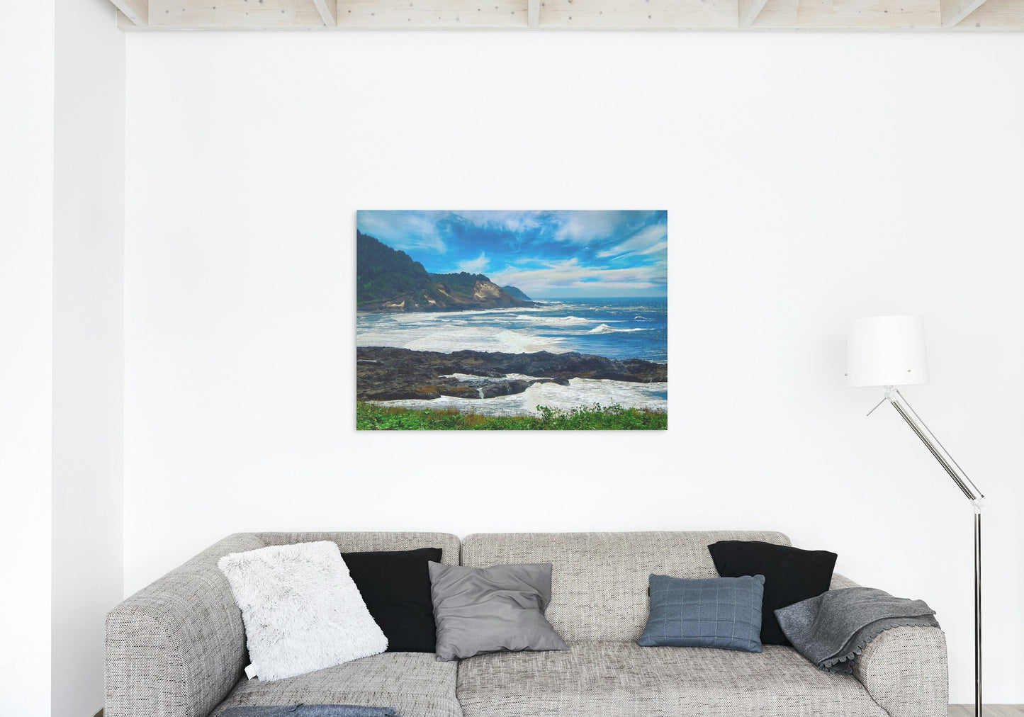 Scenic Oregon Coast Beach Digital Print at Florence Oregon