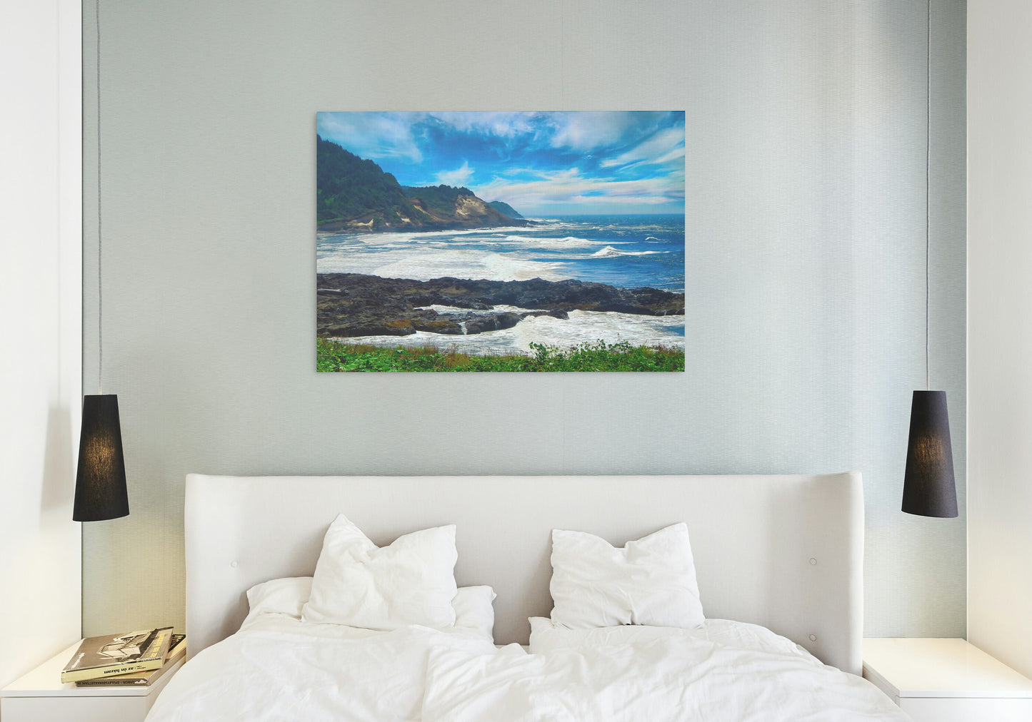 Scenic Oregon Coast Beach Digital Print at Florence Oregon