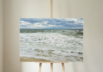 Gulf Shores Alabama Green Waves Coastal Digital Print