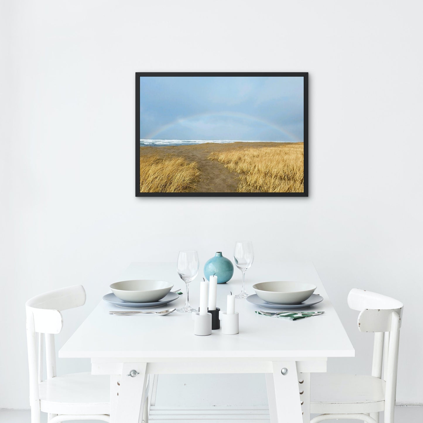 Rainbow Arch at Gearhart Oregon Coastal Digital Print