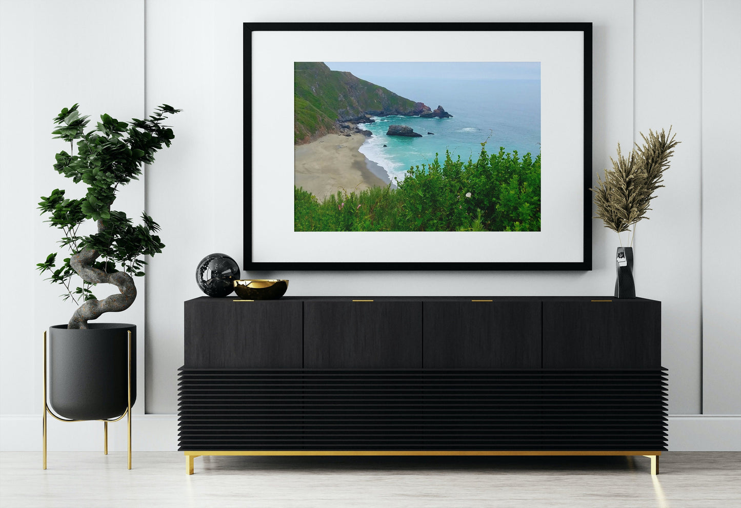 Cambria California Coastal Beach Digital Print
