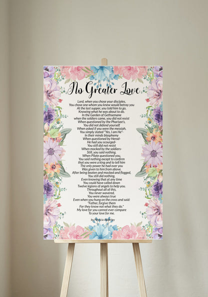 There Is "No Greater Love" Than This Easter Salvation Poem