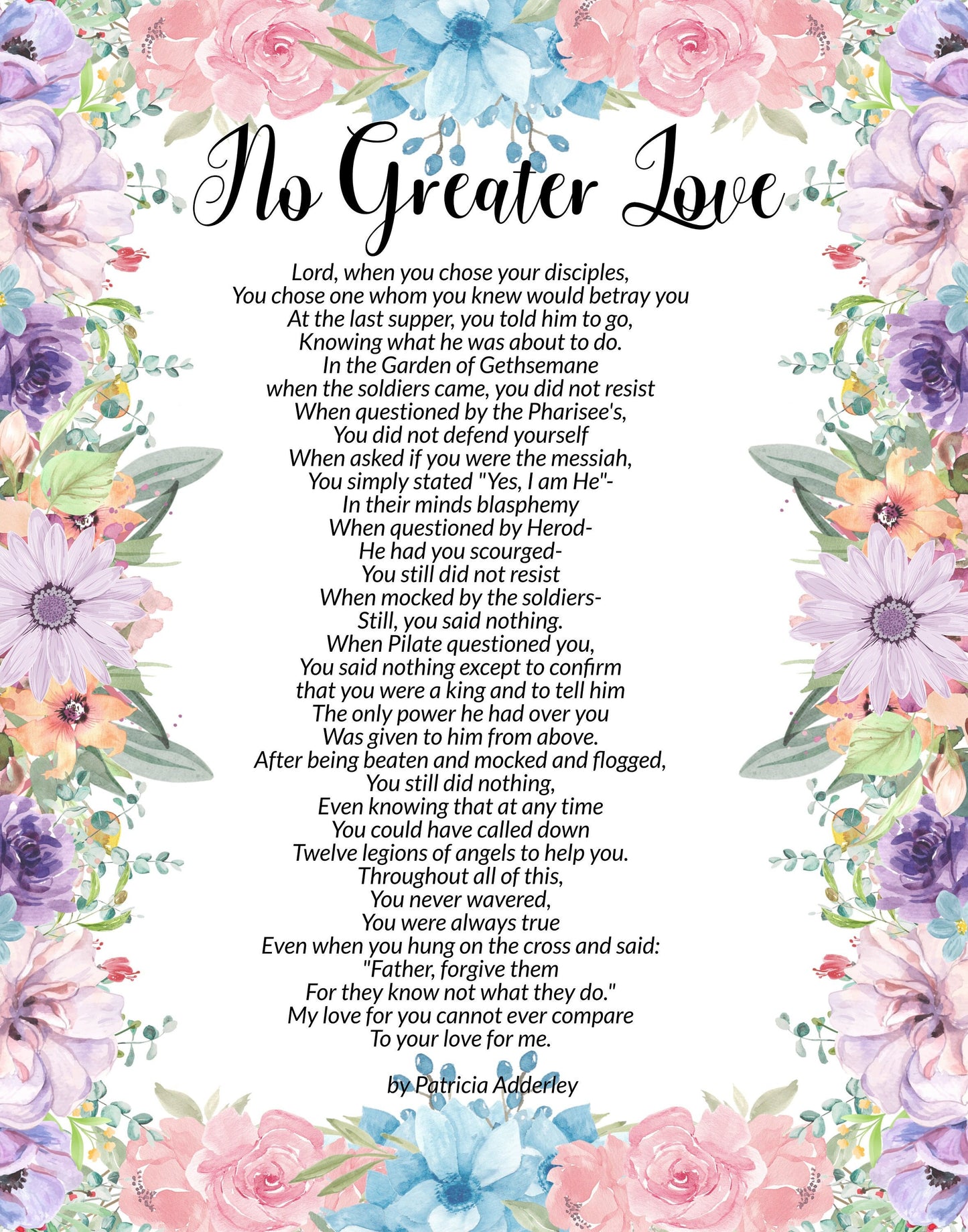 There Is "No Greater Love" Than This Easter Salvation Poem