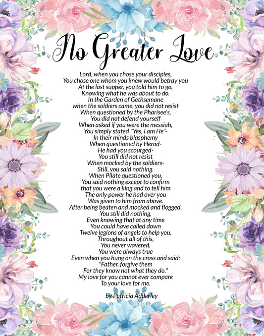 There Is "No Greater Love" Than This Easter Salvation Poem