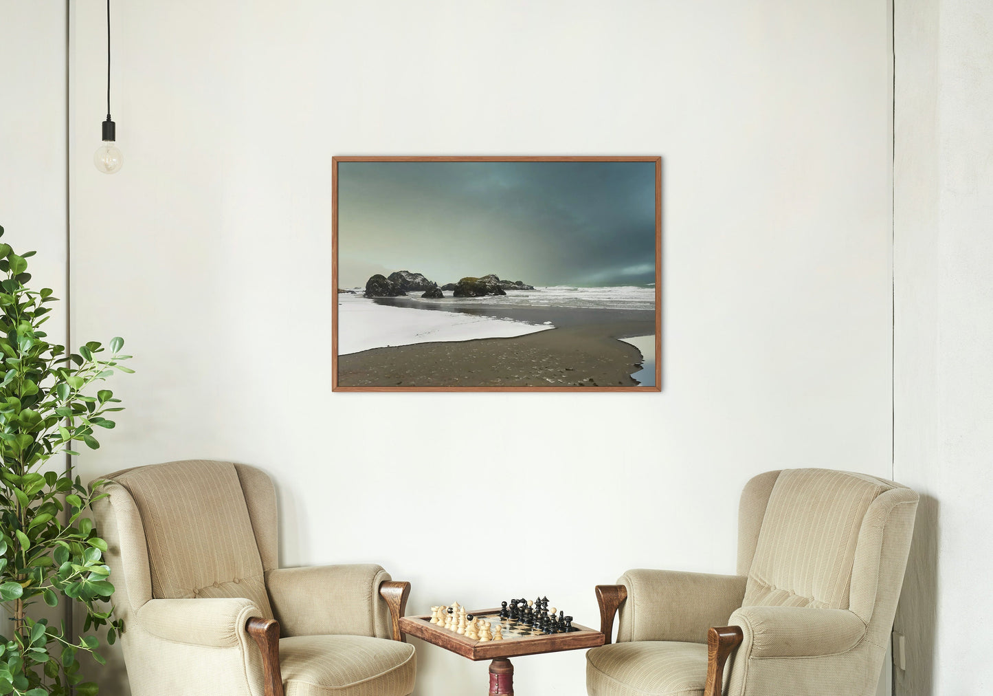 Let in Snow on the South Oregon Coast Nautical Digital Print