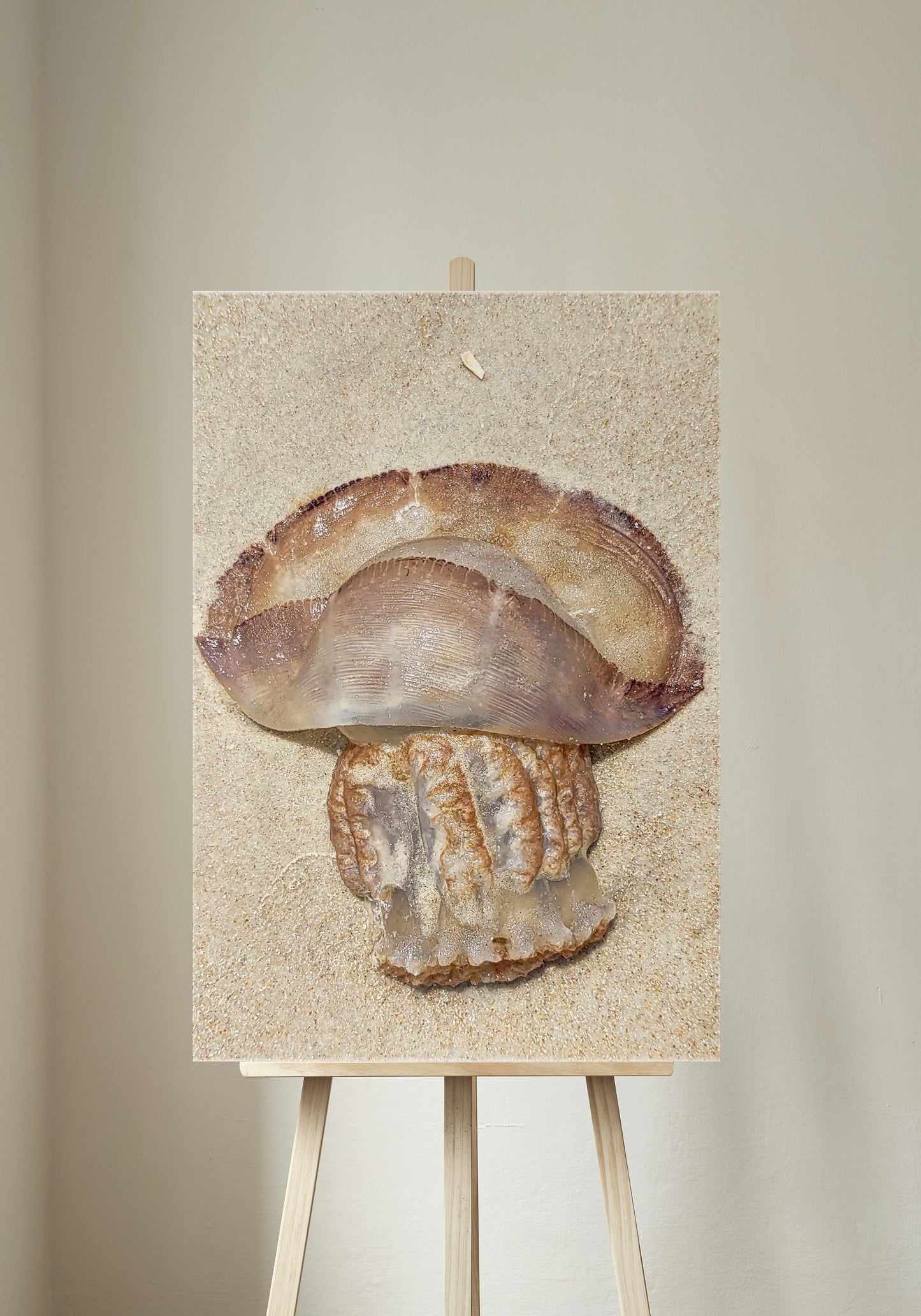 Gold Color Giant Jelly Fish Sealife Digital Print