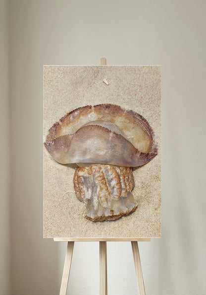 Gold Color Giant Jelly Fish Sealife Digital Print