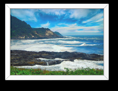 Scenic Oregon Coast Beach Digital Print at Florence Oregon
