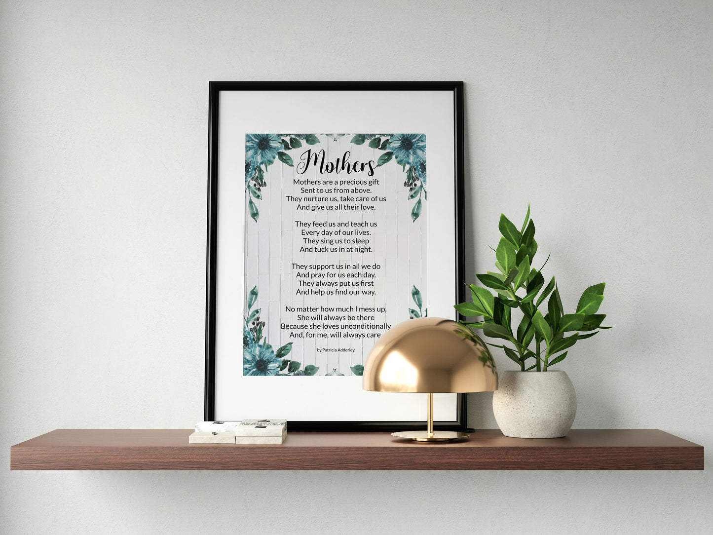 Inspirational Mothers Day Poems "Mothers" Digital Downloadable Print