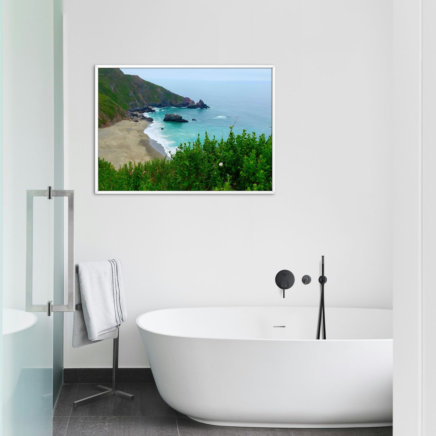 Cambria California Coastal Beach Digital Print