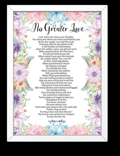 There Is "No Greater Love" Than This Easter Salvation Poem