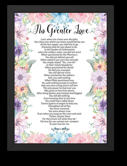 There Is "No Greater Love" Than This Easter Salvation Poem