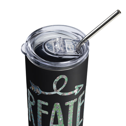 Created With a Purpose Stainless Steel Tumbler With Straw