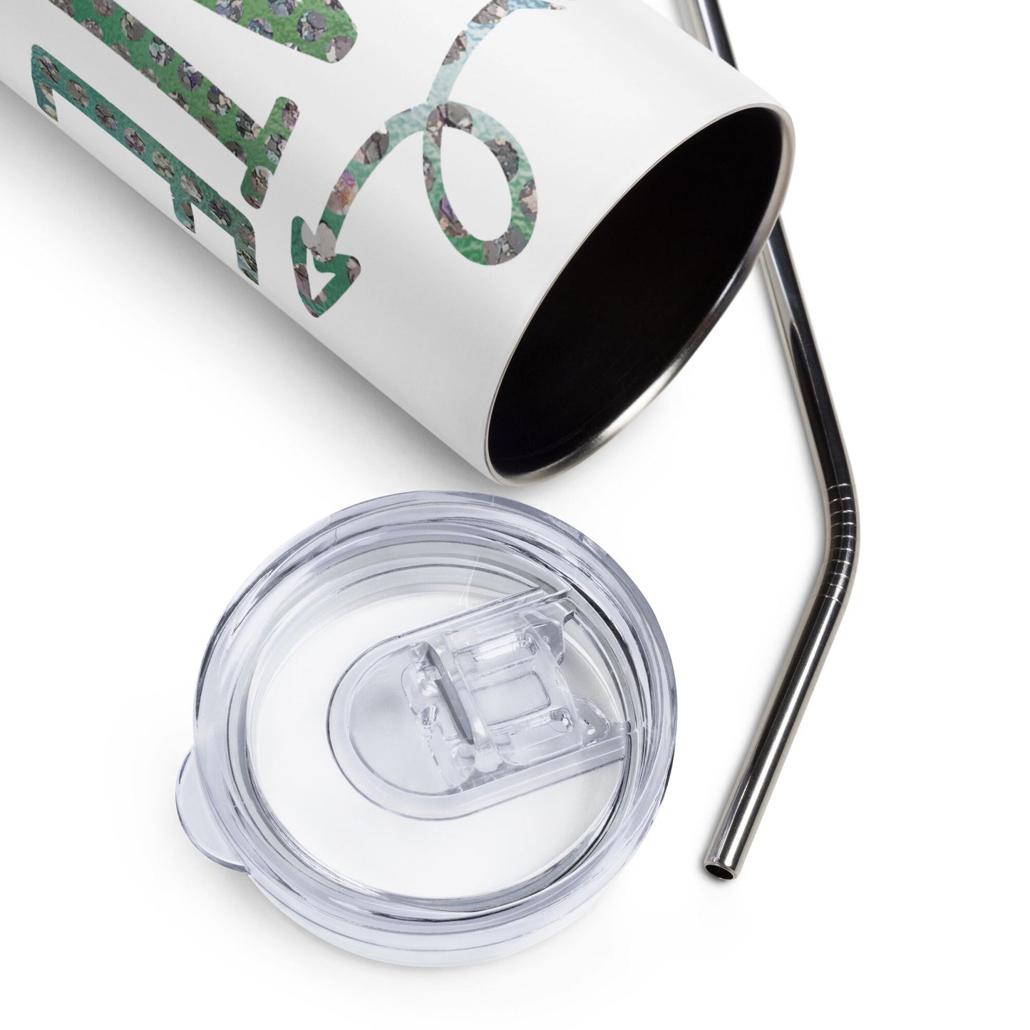Created With a Purpose Stainless Steel Tumbler With Straw