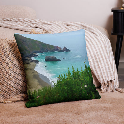 California Waves Premium Nautical Throw Pillow