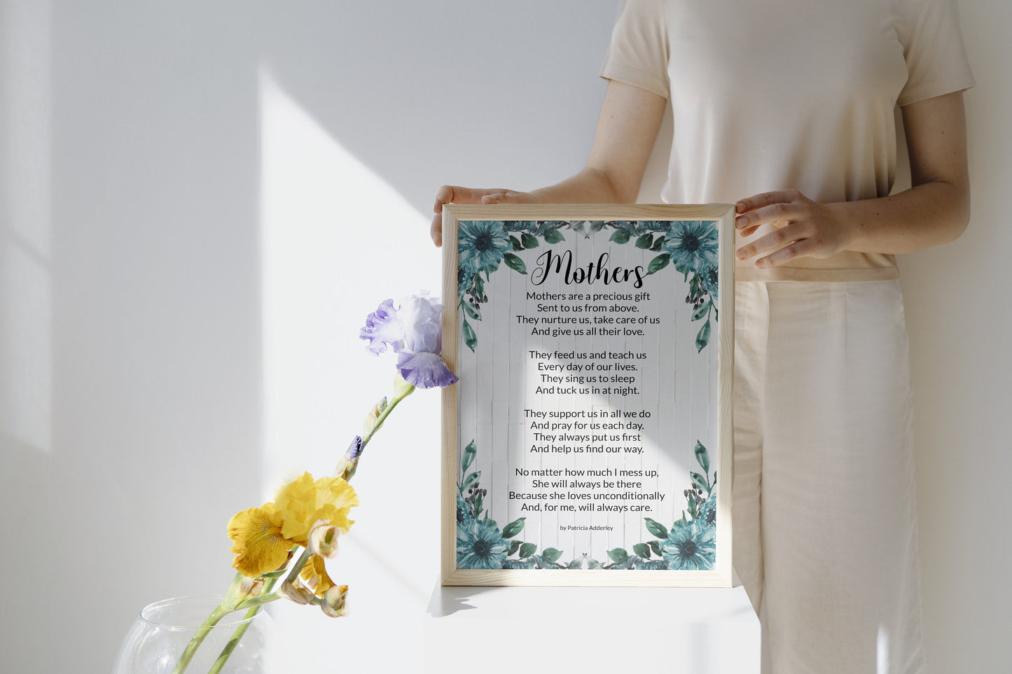 Inspirational Mothers Day Poems "Mothers" Digital Downloadable Print