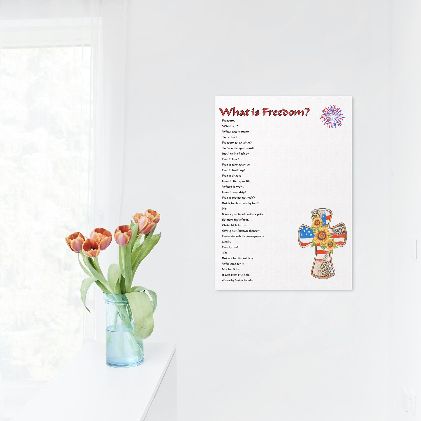"What is Freedom?" 4th of July Poem Digital Print