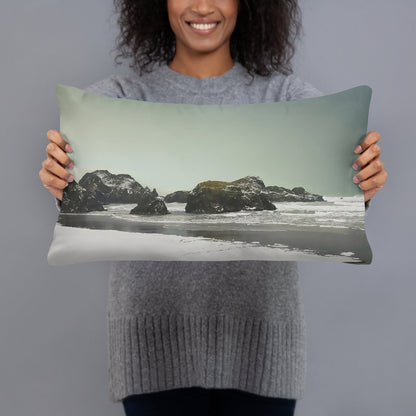 Let it Snow on the South Oregon Coast Nautical Pillow