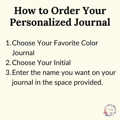Personalized Elegant Flowered MONOGRAM Spiral Notebook