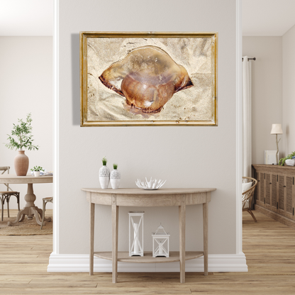 Gold Color Giant Jelly Fish Sealife Digital Print 2