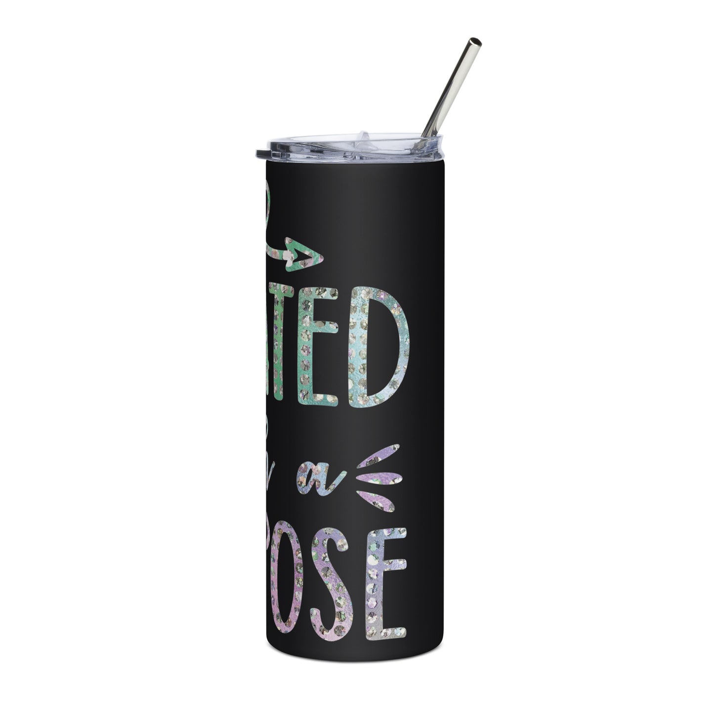 Created With a Purpose Stainless Steel Tumbler With Straw