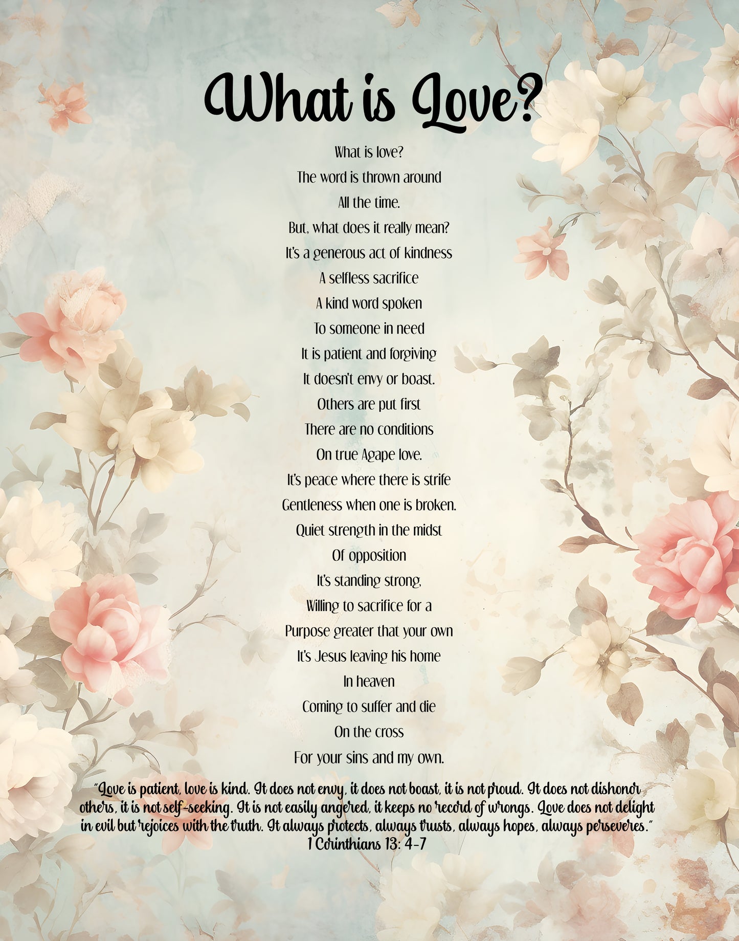 What is Love Christian Poem About True Meaning of Love