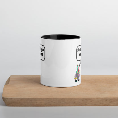 "Pobody's Nerfect" Gnome Coffee Mug with Color Inside