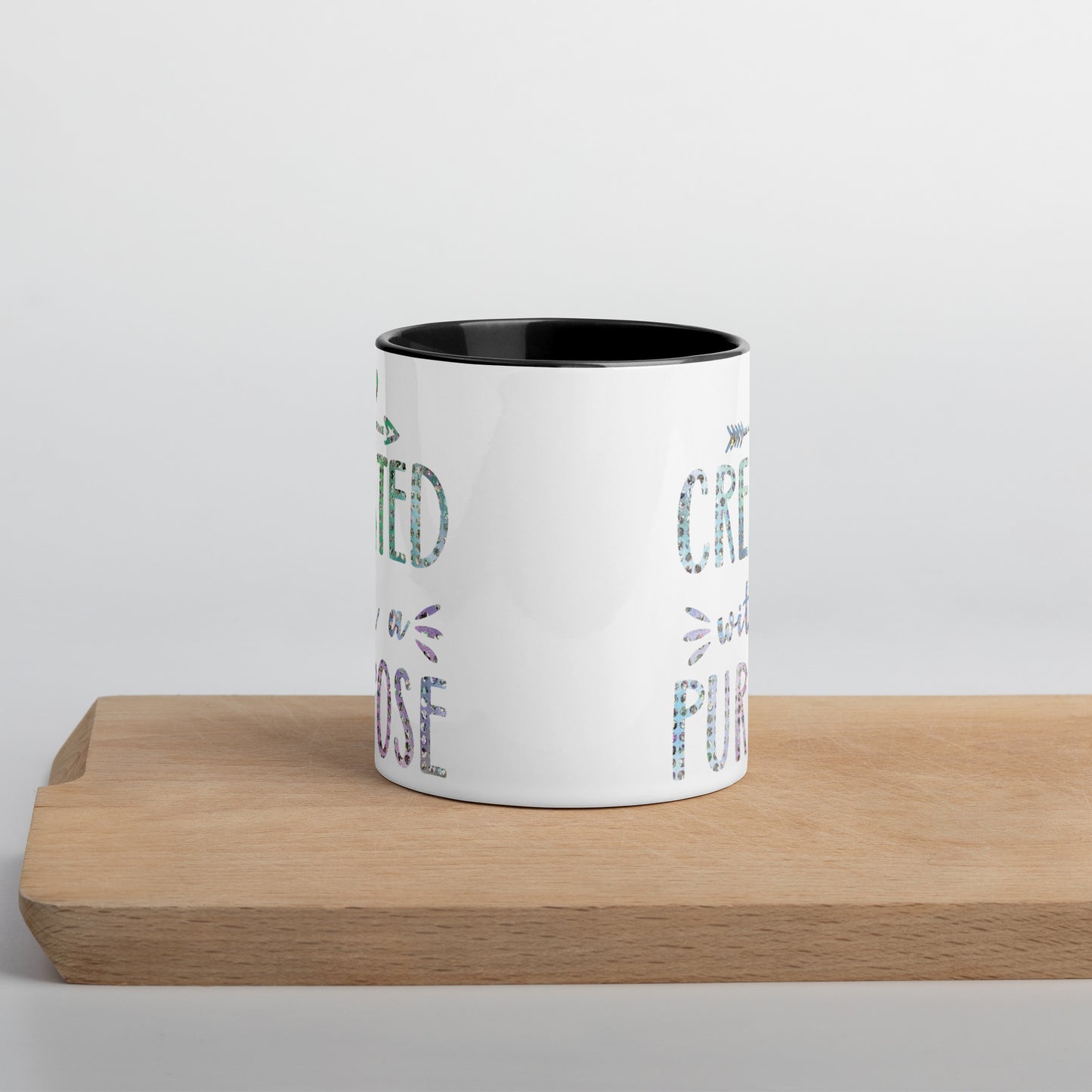 Created With a Purpose Coffee Mug with Color Inside