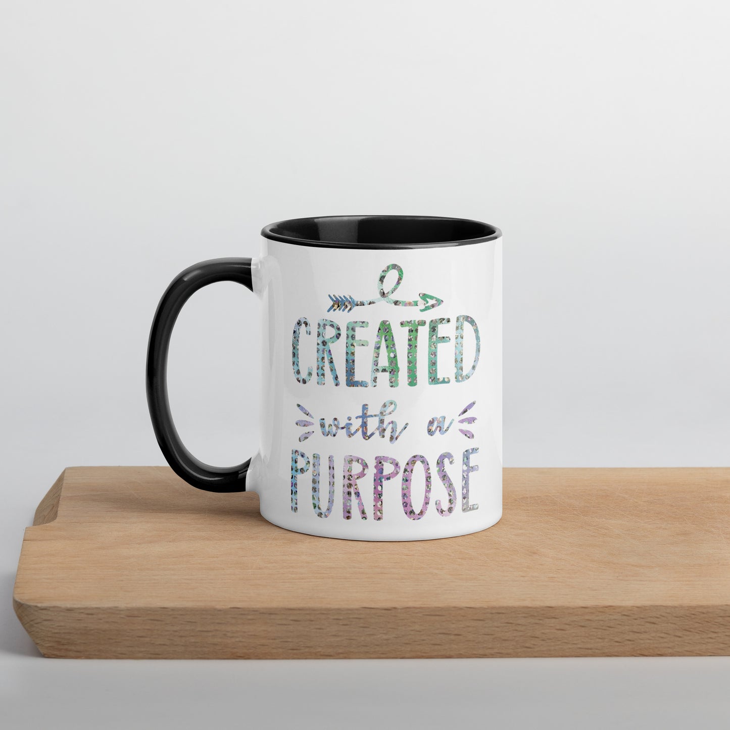 Created With a Purpose Coffee Mug with Color Inside