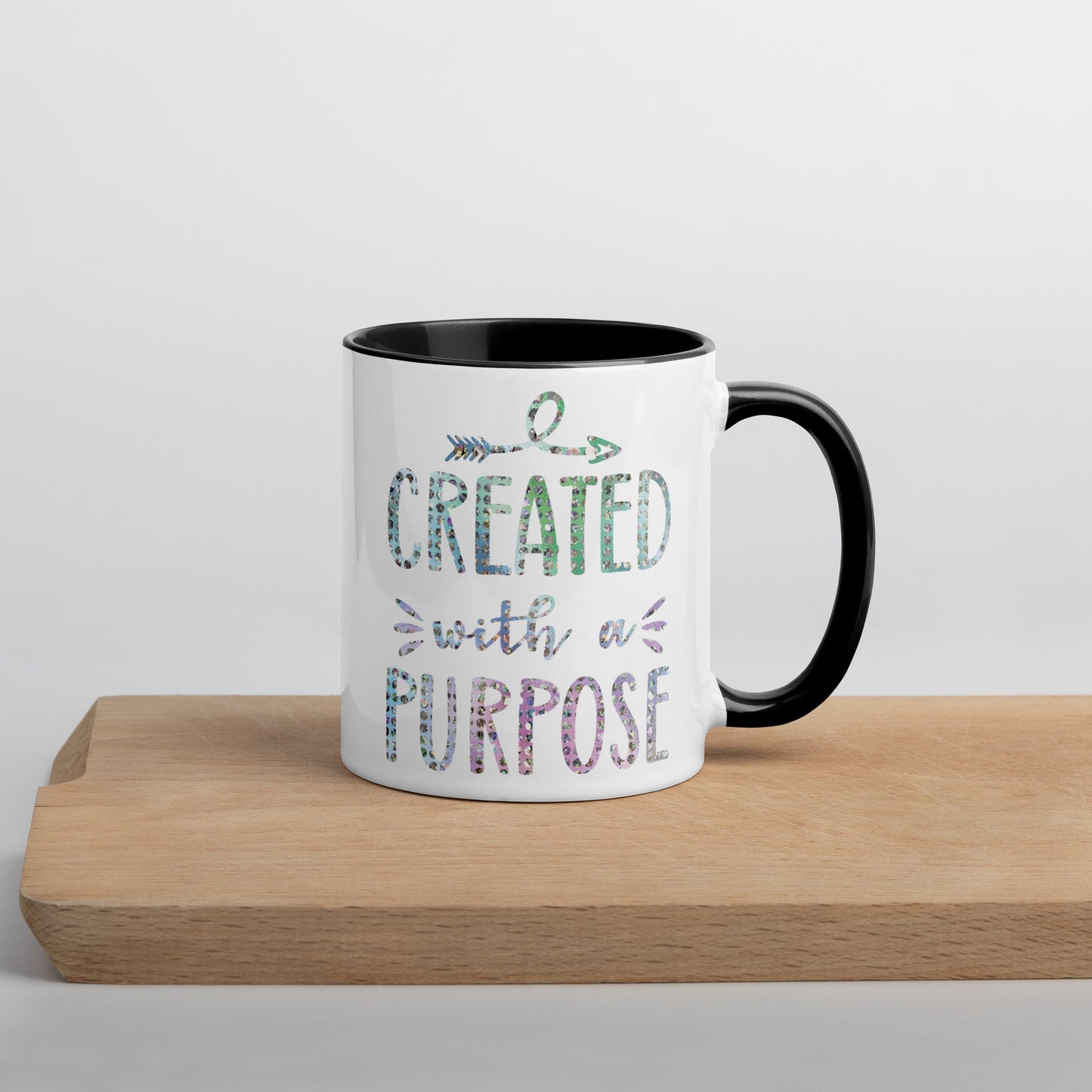 Created With a Purpose Coffee Mug with Color Inside