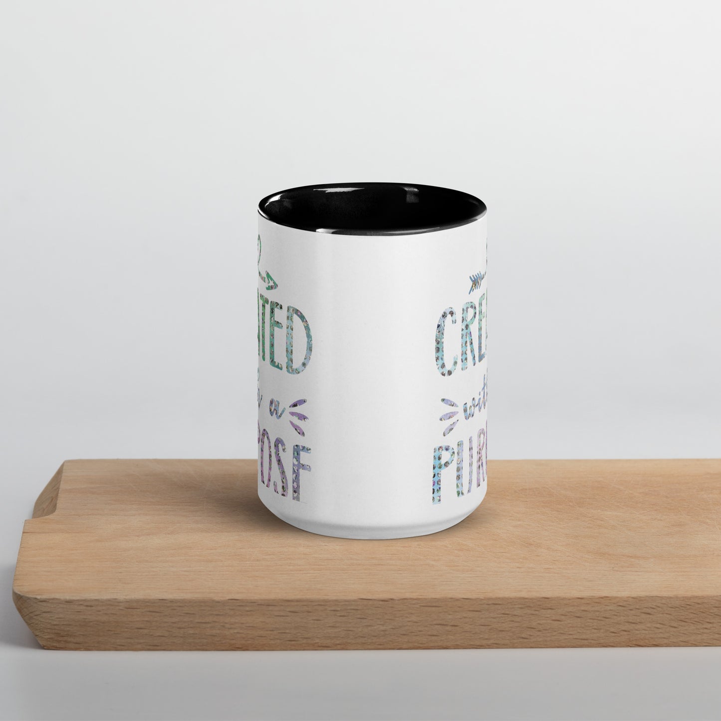 Created With a Purpose Coffee Mug with Color Inside