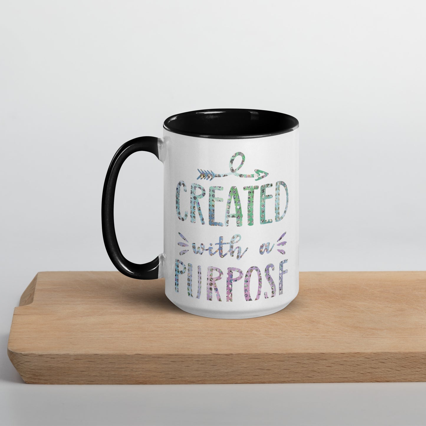 Created With a Purpose Coffee Mug with Color Inside