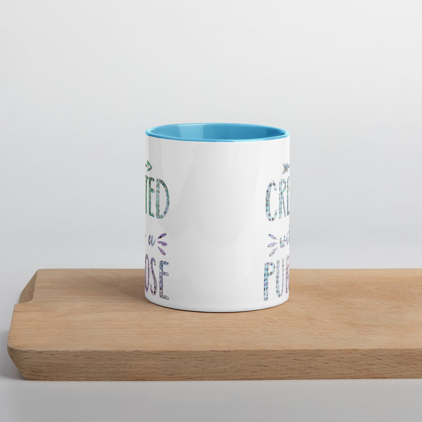 Created With a Purpose Coffee Mug with Color Inside