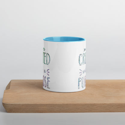 Created With a Purpose Coffee Mug with Color Inside