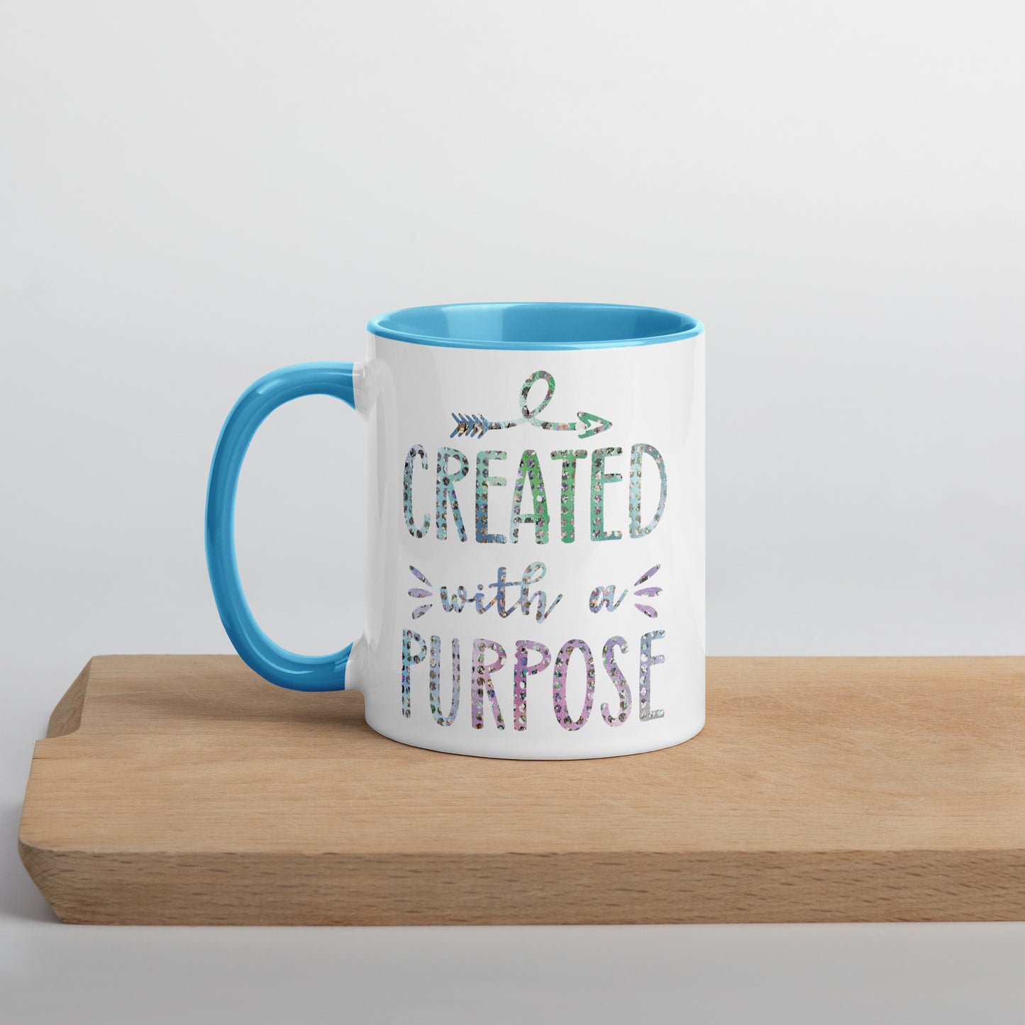 Created With a Purpose Coffee Mug with Color Inside